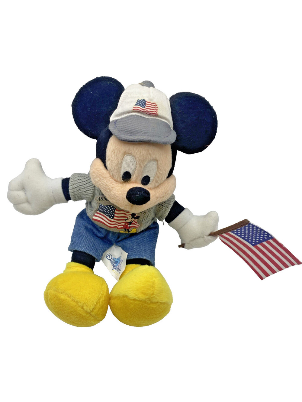 American Patriotic Flag Mickey Mouse from Walt Disney World 9” Plush Has Tags